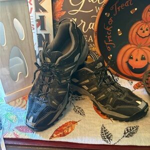 The North Face Black and Gray Outdoor Shoes